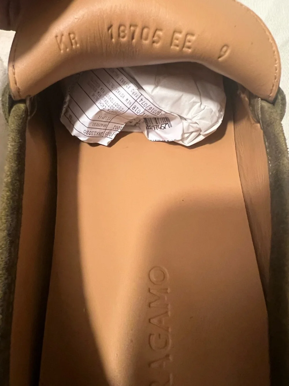 Salvatore Ferragamo Men's Olive Suede Bit Loafers - Elegant Slip-On Style